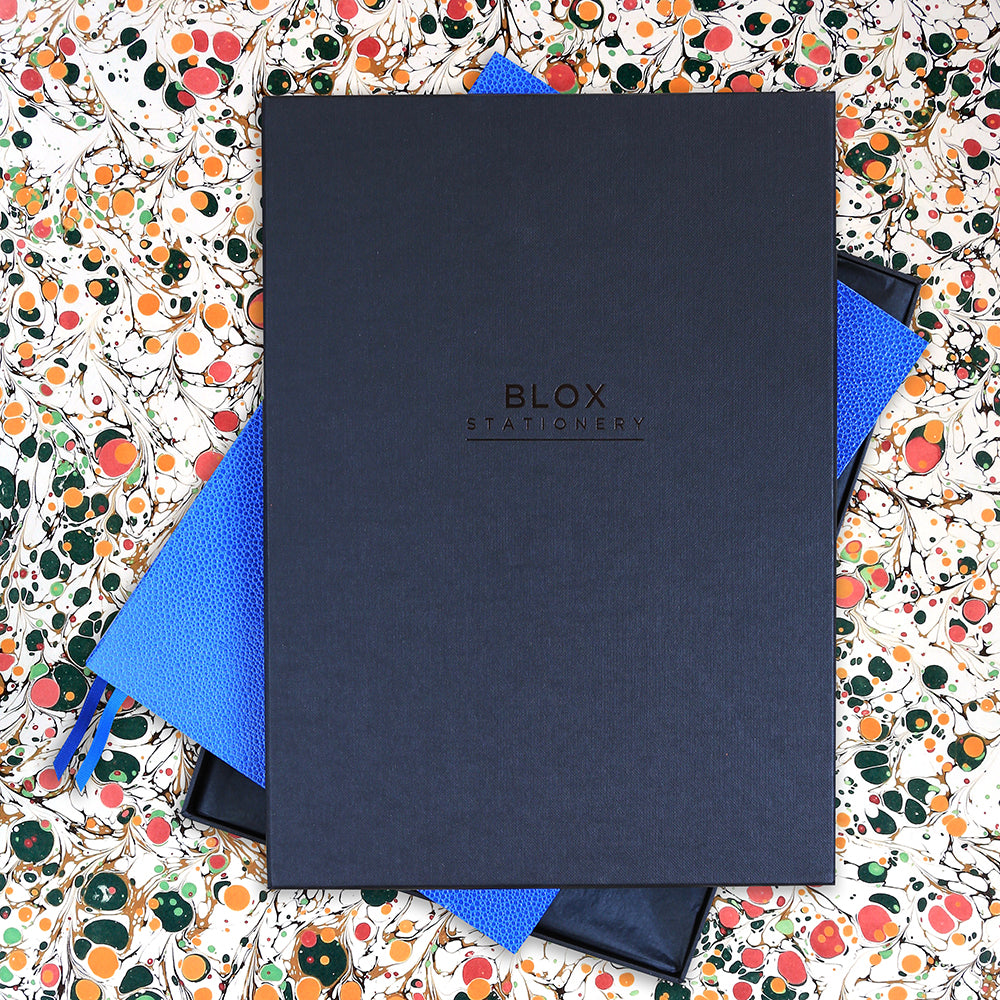 The BLOX A4 Notebook: Sky Blue - Tissue Lined Gift Box